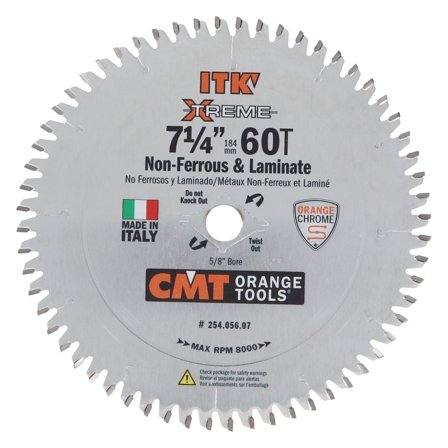 CMT 254.056.07 ITK Industrial Saw Blade for Miter and Table Saws