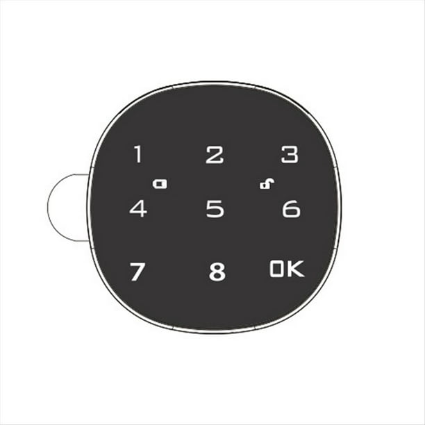 Bloqueo de Buzón Electrónico Inteligente Digital Bloqueo de Pantalla Táctil Archivo Hierro Acero Escritorio Gabinete Puerta Contraseña Bloqueo de Teclado 20MM