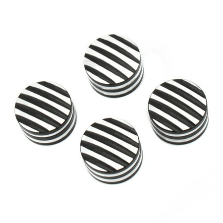 

iSpchen 4pcs Engine Crew Car Parts Aluminum Trim Spark Plug Head Screw Cap Compatible for Bonneville Bobo T120 T100 Black White