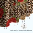 thumbnail image 6 of Pioneer Flower Floral Print Pattern Shower Curtain 36”x72", Bathroom Decorative Shower Curtain Set with 12 Hooks, Waterproof Washable, 6 of 6