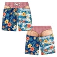 thumbnail image 2 of Shorts for Men Shorts for Men Funny Patriotic Beach Swim Trunks Summer Humor Printed Quick Dry Graphic Swimwear, 2 of 5