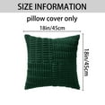 thumbnail image 6 of REGALWOVEN Pack of 2 Corduroy Decorative Pillow Covers Soft Throw Pillow Covers Modern Farmhouse Home Decor for Living Room Couch Dark Green 18" x 18", 6 of 6