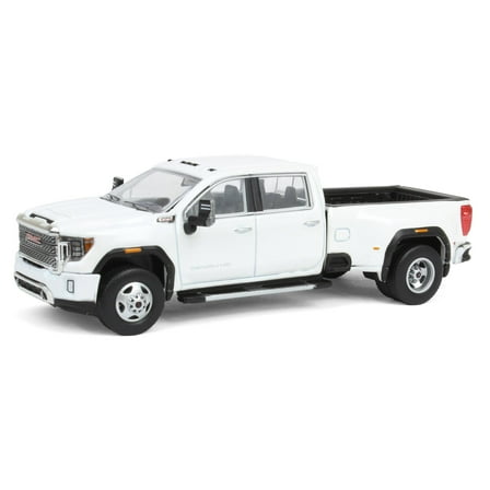 1/64 2022 GMC Sierra 3500 Denali Dually, White Frost, Karson Diecast 51544-B