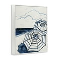 thumbnail image 3 of Stupell Industries Umbrellas on Minimal Beach Landscape & Nature Painting White Framed Art Print Wall Art, 11 x 14, 3 of 8