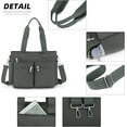 thumbnail image 4 of Gocvo Casual Tote Bags with Multiple Pockets, Nylon Large Capacity Crossbody Tote Bag, Working Bag for Ladies (Grey), 4 of 7