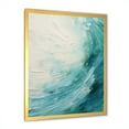 thumbnail image 5 of Designart "Spiraling Tranquil Teal Twist" Abstract Spirals Picture Framed Canvas Art Print, 5 of 5