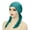 Dark Green, variant on Women Solid Elastic Crystal Turban Hat Long Tail Stretch Hair Head Wrap Cap