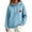 Light Blue, variant on Kaondbfi Womens Football Embroidered Hoodie Casual Hooded Sweatshirt Long Sleeve Pullover Tops for Football Fans Fall Essentials Clothes