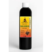 Black Castor Oil Organic USP Grade Hexane Free Cold Pressed Premium Pure 8 oz