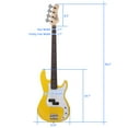 thumbnail image 2 of Glarry Adult Electric 4-Strings Bass Guitar with Accessories for Beginners, 2 of 6