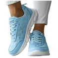 thumbnail image 4 of Yindaity Mesh Women Running Shoes Women’s Glycerin Supportive Running Shoe Women Shoes Casual Blue,8, 4 of 9