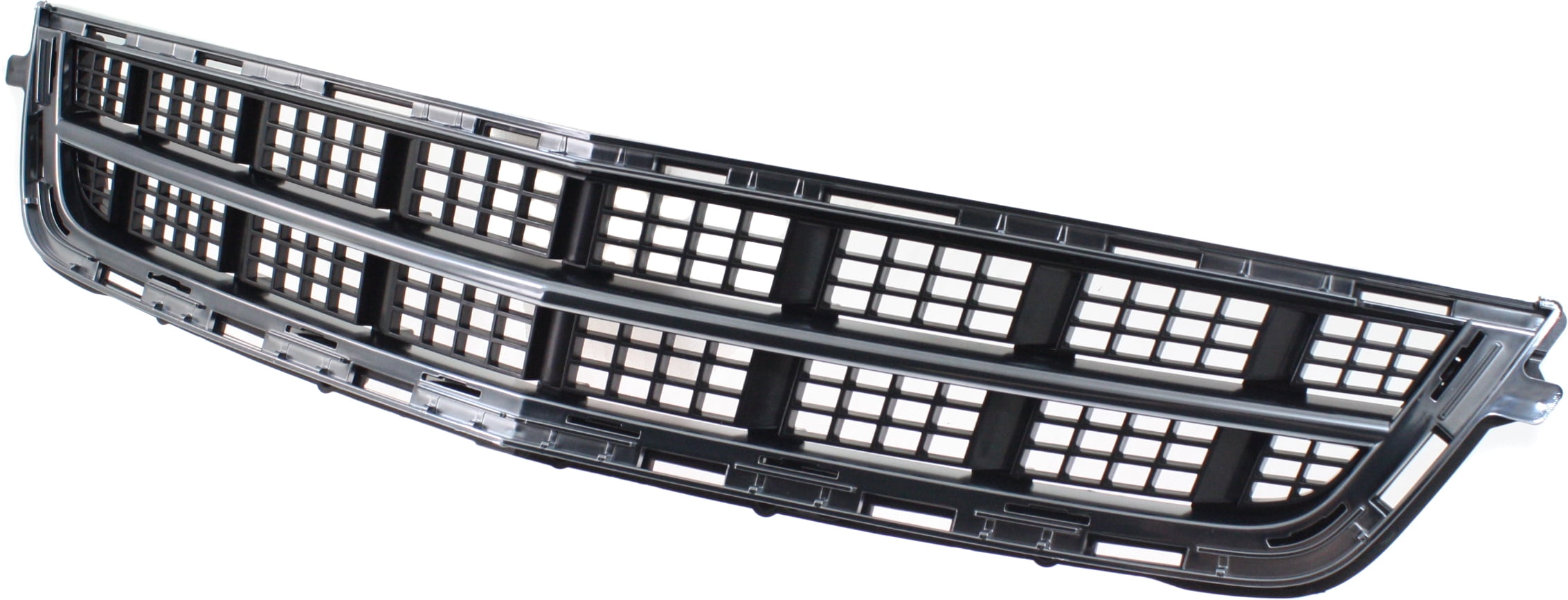 Bumper Grille Compatible with CADILLAC ATS 13-14 FRONT Center Black w/Park  Assist Sensor Holes