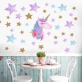 thumbnail image 5 of Unicorn Wall Decor for Bedroom, Removable Unicorn Wall Decals Stickers for Girls Boys Kids Cute Nursery Birthday Party Favor Child Birthday Graduation Christmas Gifts, 5 of 7