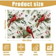 thumbnail image 2 of Red Cardinal Placemats Set of 6, Christmas Berry Bird Linen Place Mat Washable Stain Resistant Table Mats for Farmhouse Kitchen Dining Party Wedding Decor 12x18 Inch, 2 of 6