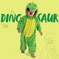 thumbnail image 5 of Joyfy Baby Dinosaur Costume for Toddler Hooded Zipper Pajama Jumpsuit for Halloween Dress Up 18-24 Months, 5 of 8
