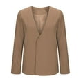 thumbnail image 5 of BEFOKA Blouses for Women Open Front Blazer Jackets Casual 2025 Solid Color Blazers Long Sleeve Tops for Women Business Casual Outfits Office Work Suit Slim Fits for S-2X, 5 of 7