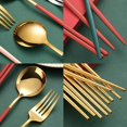 thumbnail image 5 of Portable Travel Tableware Set 304 Stainless Steel Cutlery Set Knife Fork Spoon Portable Cutlery Set With Case Kid School Cutlery, 5 of 5