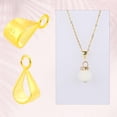 thumbnail image 3 of BZUEPRS 4 Pcs Pendant Clasp for Necklace, 925 Sterling Silver Bail Connector with Loop Charm Clasp Necklace Clasp Jewelry Clasp Connectors Pinch Bails for Pendants Jewelry Making (Silver), 3 of 14
