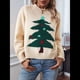 thumbnail image 4 of Suéteres Navideños para Mujer, Suéteres de Cuello Redondo, Suéteres de Larga, Ropa Navideña Festiva Albaricoque XL, 4 of 10