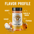 thumbnail image 2 of Kosmos Q Honey BBQ Wing Dust Seasoning, 5.5 oz Shaker, 2 of 8