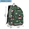 thumbnail image 2 of FORMRS Unisex School Backpack 17" Student Travel Bag with Laptop Compartment, Christmas Hats, 2 of 7