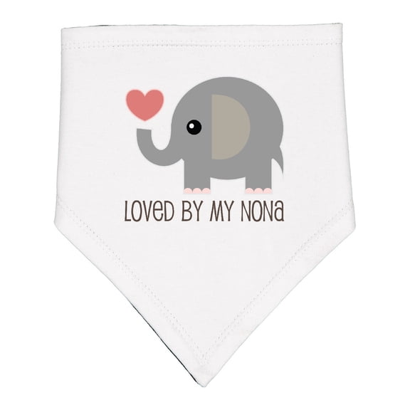 Inktastic Loved by My Nona Grandma Baby Bandana Bib