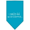 thumbnail image 6 of I really did eat the Homework Screen Print Bandana Light Pink Large, 6 of 10