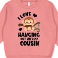 thumbnail image 3 of Inktastic Monkey I Love Hanging out with My Cousin Toddler Sweatshirt, 3 of 4