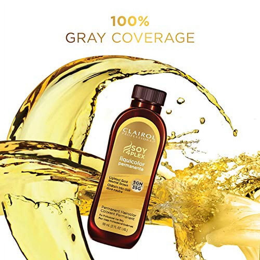 Clairol Permanent Liquicolor Hair Color, 3GN by 39G Medium Gold Neutral Brown, 2 Oz