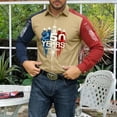 thumbnail image 4 of Mens 250th Anniversary USA Shirt Button Down 4th of July Shirts Long Sleeve Patriotic American Flag Tops, 4 of 4