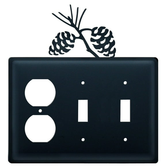 Pinecone - Single Outlet and Double Switch Cover