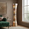 thumbnail image 5 of Eangee Home Design Hourglass Giant Floor Lamp, Shade Made Of Jackfruit Leaves, 13x13x72 Inches, 5 of 7