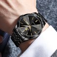 thumbnail image 5 of OLEVS Watches for Men Analog Quartz Dress Business Watch Stainless Steel Classic Casual Luxury Luminous Waterproof Male Mens Wrist Watches Reloj para Hombre Black Dial, 5 of 14