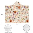 thumbnail image 3 of Wearable Blanket,Fun Halloween Pattern Hooded Wearable Sherpa Blanket for Adults & Teens,Winter Poncho Shawl Wrap Cape Thick Warm,50"x60", 3 of 5