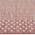 thumbnail image 3 of Erbanica Quick Dry Copper Red Lines Outdoor Rug, Durable, Easy to Clean, 3 of 5