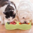 thumbnail image 5 of 2 pcs Plastic Bowls Kitten Home Waterer for Pet Shop Puppy Drinking Double and Bowl Dog Water And Small Cats Food - type:style6, 5 of 5