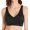 Space Black, variant on Women's Warner's RM1041A Cloud 9 Smooth Comfort Contour Wireless Bra (Black Painted Blooms 2X)
