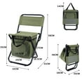 thumbnail image 3 of Chaise de Pêche avec Sac Isotherme Pliable Tabouret de Pêche Compact, 3 of 7