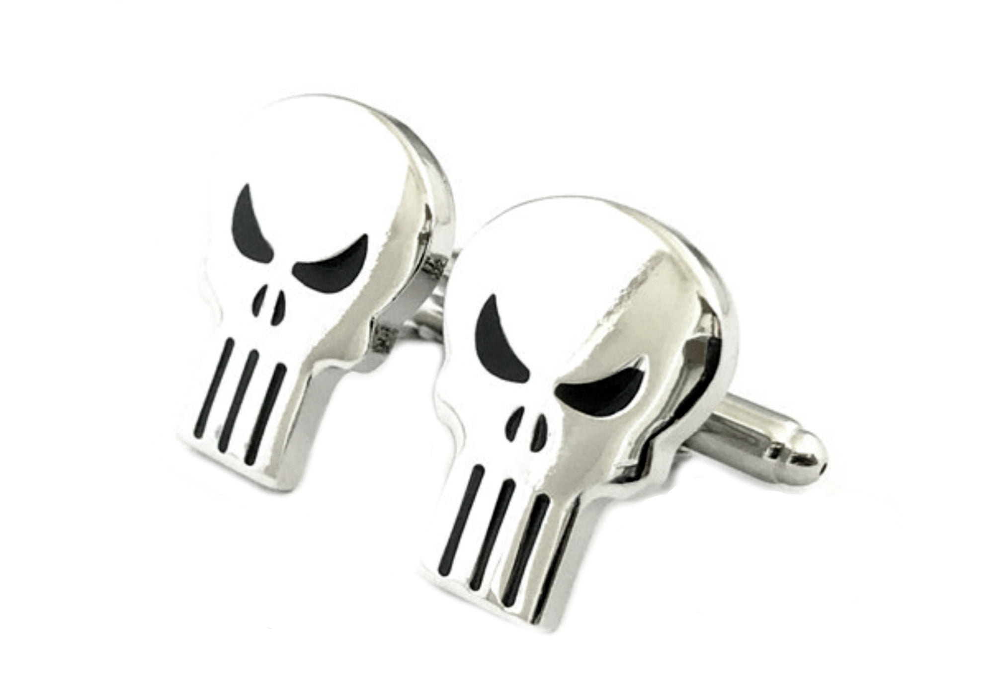 Punisher Cut Out Fashion Novelty Cuff Links Movie Comic Series with Gift Box