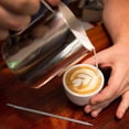 thumbnail image 6 of 12oz Stainless Steel Milk Frothing Pitcher - with Powder Shaker/Art Pen/Stencils - for Latte/Cappuccino, Foam Steaming, Coffee Art, 6 of 8