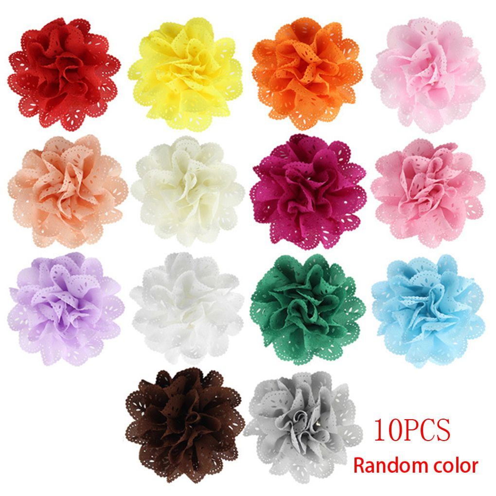 embellished hair pin cute flower clippies Variety set of hair flowers fabric flower hair clips flowers for hair ribbon flower hair pins
