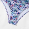 thumbnail image 6 of WREESH Women's 3-Piece Boho Floral Swimsuit Set , High-Waist Bikini & Kimono Cover-Up Quick-Dry Swimwear for Pool/Beach Purple, 6 of 9