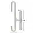 thumbnail image 2 of 8PCS Extra Large Door Coat Hooks  Durable Wall Mounted Hangers, 2 of 9