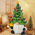 thumbnail image 6 of Christmas Decorations - 9.45" Lighted Up Ceramic Christmas Tree with 46 Multicolored Lights - Mini Pre-lit Hand-Painted Xmas Tree Decor for Home Indoor, 6 of 6