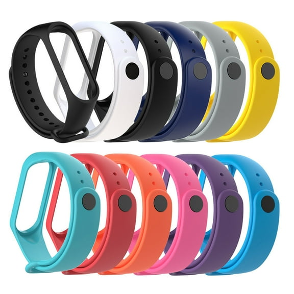 Mi Band Strap under $5! Yannianjz Small Soft TPE Replacement Wristband, Compatible Strap for Mi Band 4/3, Pure Color Silicone Watch Band