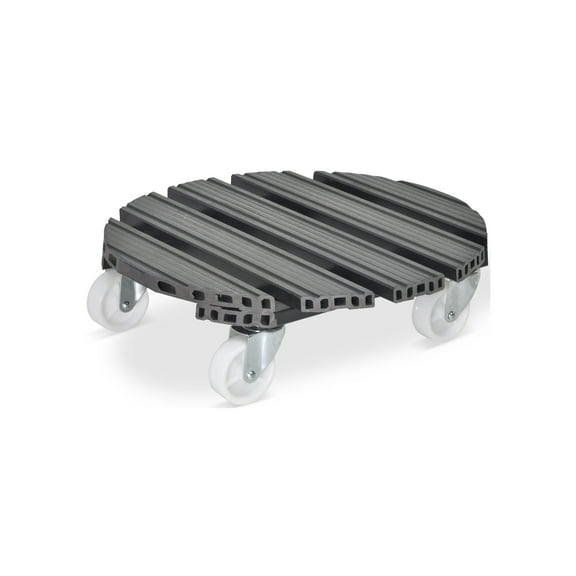 Wagner design yourself 15.1" Gray Wood Plastic Composite Round Plant Caddy