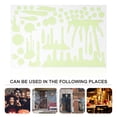 thumbnail image 2 of 1 Sheet Halloween Window Decor Terror Bloody Luminous Design Window Sticker, 2 of 9