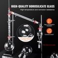 thumbnail image 3 of VEVOR Lab Distillation Kit, 3.3 Boro Lab Glassware Distillation Kit with 24, 40 Joint, 1000ml Essential Oil Distillation Apparatus Kit, 3 of 9