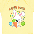 thumbnail image 4 of Inktastic Happy Easter Bunny with Eggs and Carrot Boys or Girls Baby Bodysuit, 4 of 5