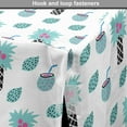thumbnail image 4 of Exotic Dog Crate Cover, Summer Cocktails of Lemons and Pineapples Hipster Fruits Illustration, Easy to Use Pet Kennel Cover Small Dogs Puppies Kittens, 7 Sizes, Aqua Magenta and Black, by Ambesonne, 4 of 6